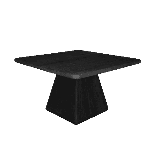 Asti Eettafel vierkant zwart 130 cm