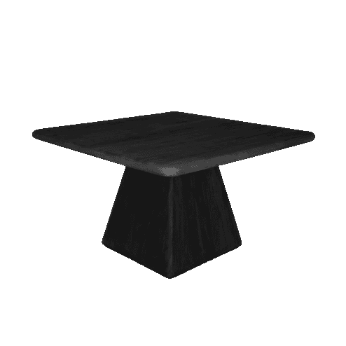 Asti Eettafel vierkant zwart 130 cm