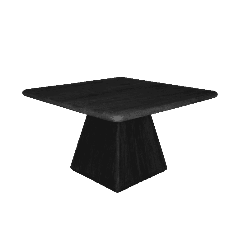 Asti Eettafel vierkant zwart 130 cm