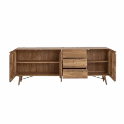 Aura Dressoir naturel Acaciahout 210 cm