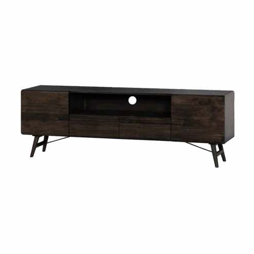 Aura Tv meubel espresso Acaciahout 180 cm