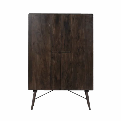 Aura Wandkast espresso Acaciahout 100 cm