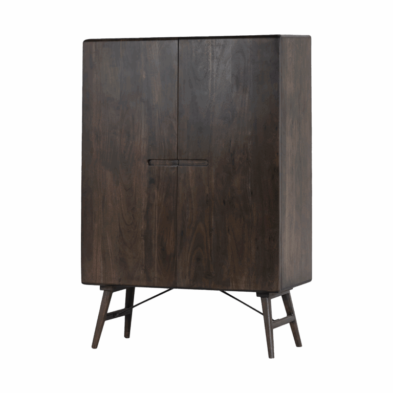 Aura Wandkast espresso Acaciahout 100 cm