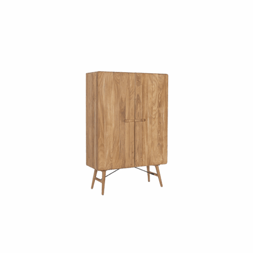 Aura Wandkast naturel Acaciahout 100 cm