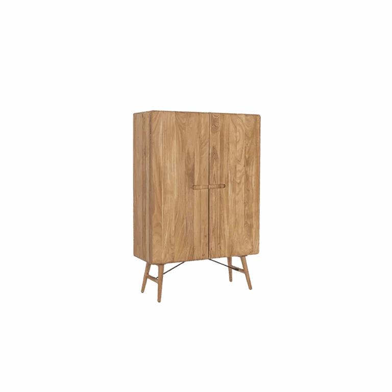 Aura Wandkast naturel Acaciahout 100 cm