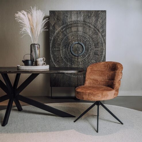 Carro Eetkamerstoel bruin