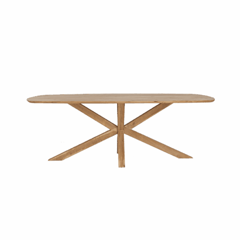 Crotone Eettafel deens ovaal Acaciahout 180 cm