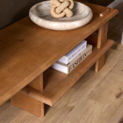 Liora Tv meubel naturel Mangohout 160 cm (2)