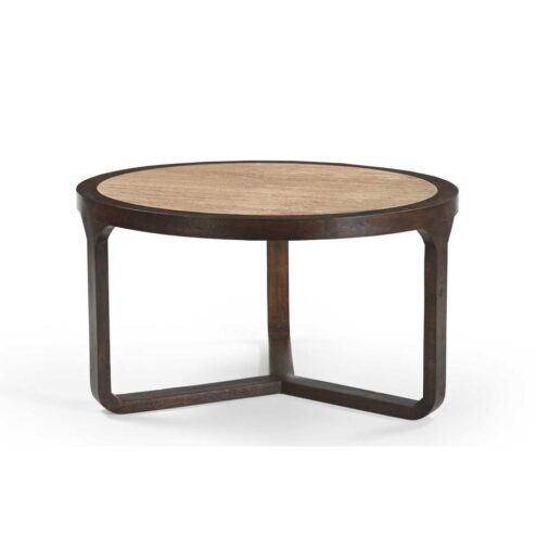 Moritz Salontafel rond Creme Travertin 75 cm