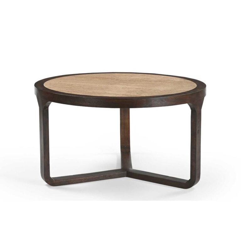 Moritz Salontafel rond Creme Travertin 75 cm