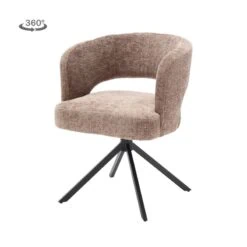 Mura Eetkamerstoel stof Cappuccino