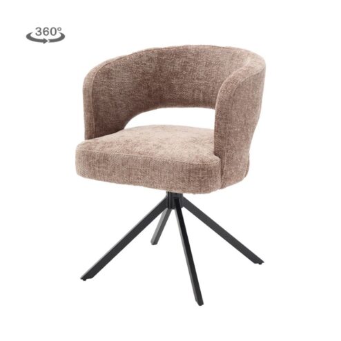 Mura Eetkamerstoel stof Cappuccino