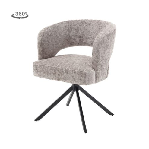 Mura Eetkamerstoel stof Silver