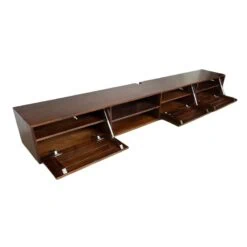 Sigge Zwevend Tv meubel walnoot 240cm