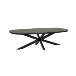 Silvi Salontafel deens ovaal zwart 130 cm