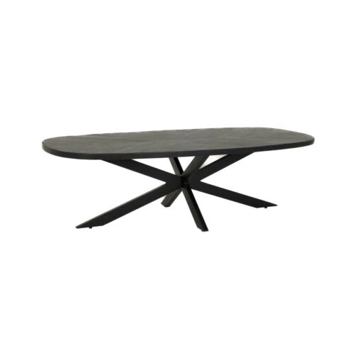 Silvi Salontafel deens ovaal zwart 130 cm