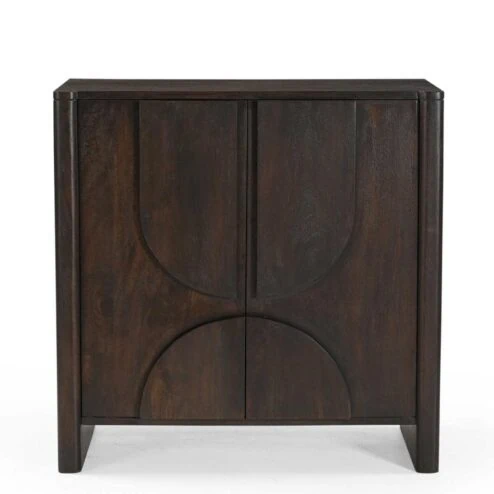 Sona Wandkastje bruin Mangohout 80 cm