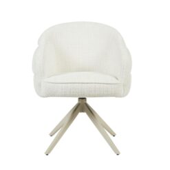 Tessa Eetkamerstoel Gebroken wit met Zand poot