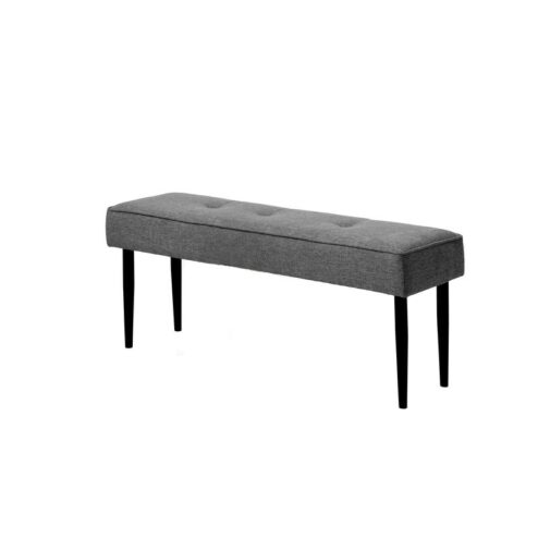 Bankje Jackie stof Grijs 140cm