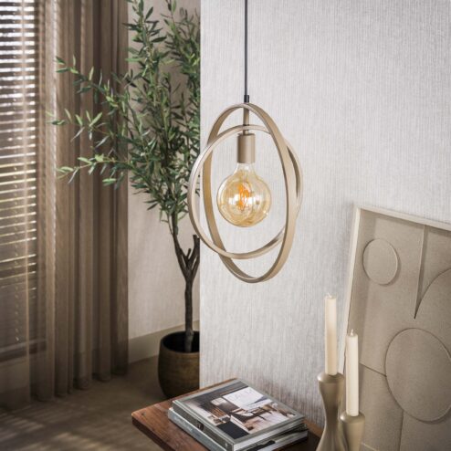 Bellamy 1-lichts Hanglamp Beige