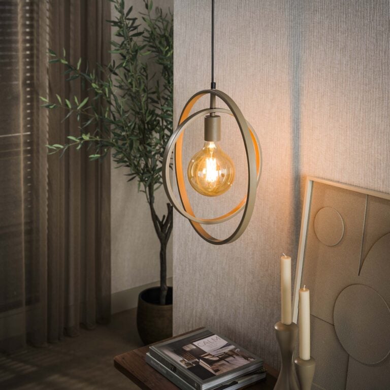 Bellamy 1-lichts Hanglamp Beige