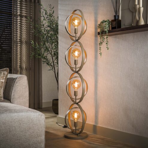 Bellamy 4-lichts Vloerlamp Beige