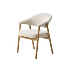 Eliza Eetkamerstoel zand met naturel poot