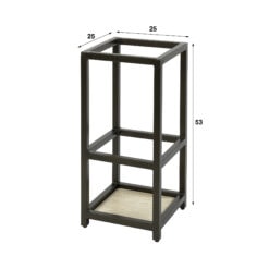 Fenna-Paraplubak-vierkant-Brons-metaal-9