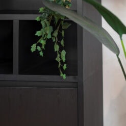 Kiara Vakkenkast 2-deur 6-vaks Zwart 138cm