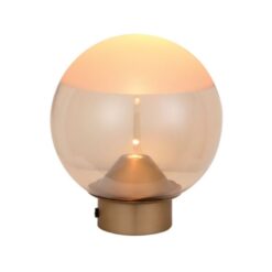 Liam 1-lichts Tafellamp Amber glas