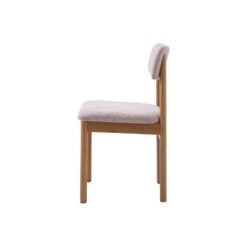 Lize Eetkamerstoel zand met naturel poot