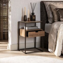 Lois Nachtkastje 1 lade Travertine 40cm