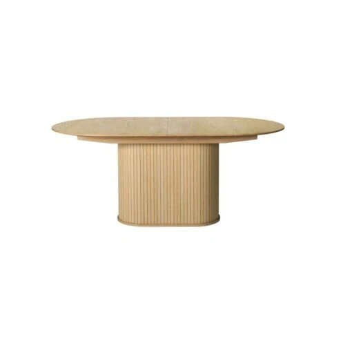 Nita ovale uitschuifbare eettafel naturel 180-230cm