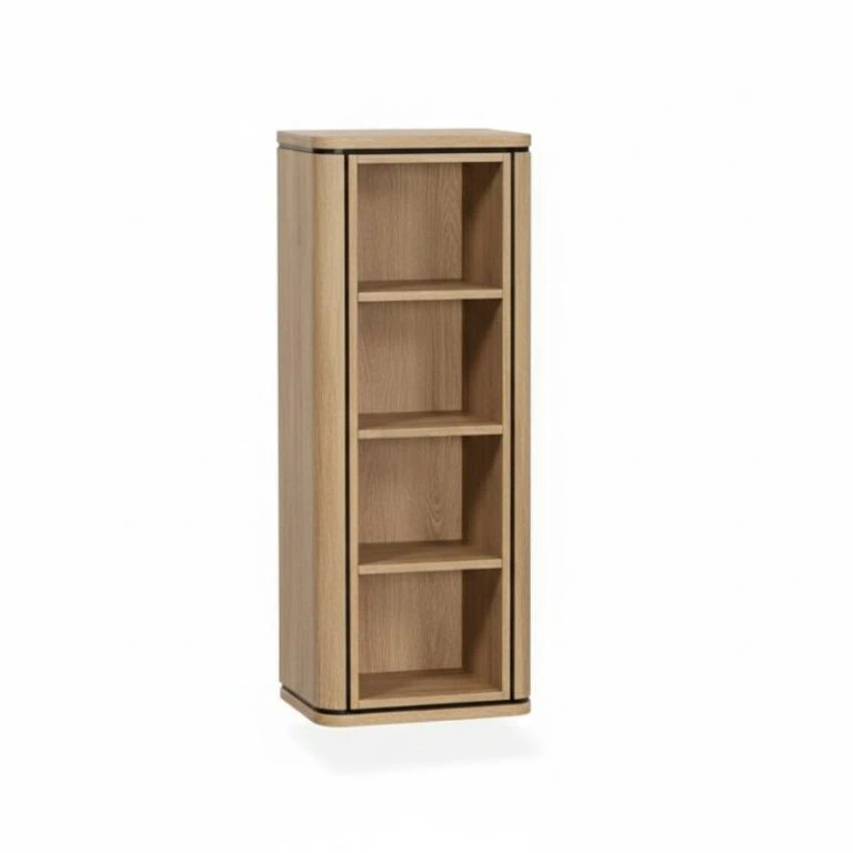 Nuvoro Zwevende Wandkast 4-vaks Blond Oak 45cm