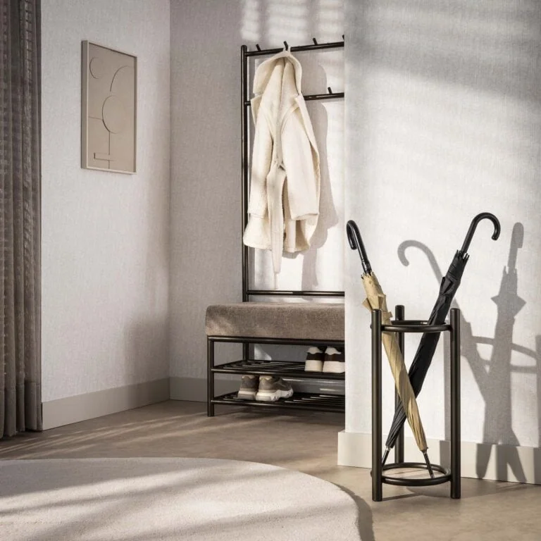 Patrick Paraplubak rond Brons metaal