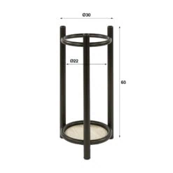 Patrick-Paraplubak-rond-Brons-metaal-9