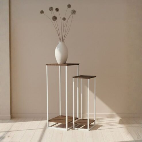 Stella Plantentafel set van 2 Walnoot