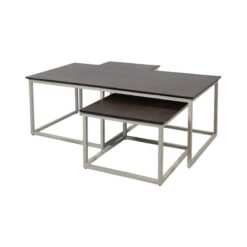 Stella Salontafel set van 2 rechthoek Walnoot