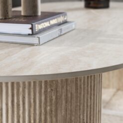 Strato Salontafel ovaal Travertine 135cm