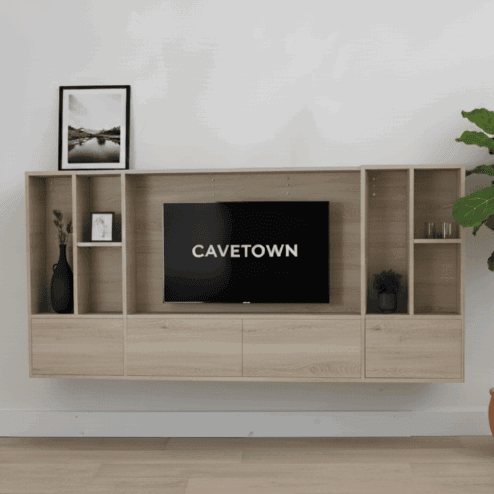 watford cinewall small misty oak