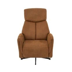 Aarhus Elektrische Relaxfauteuil Cognac suede