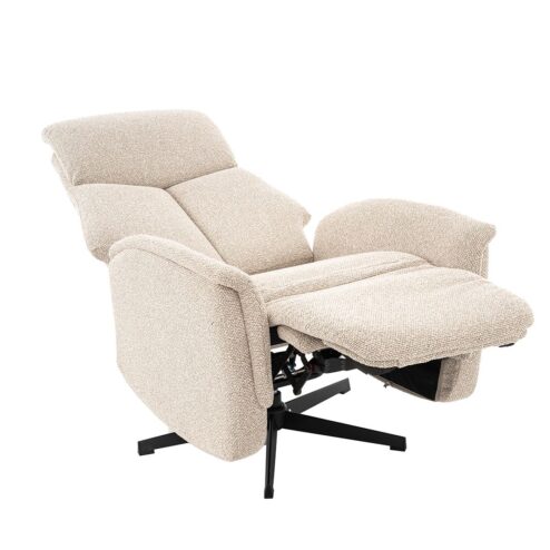 Aarhus Elektrische Relaxfauteuil Naturel boucle