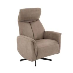 Aarhus Elektrische Relaxfauteuil Taupe suede