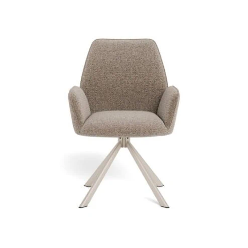 Alice Eetkamerstoel beige met beige onderstel