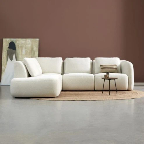 Bank Cloud Ottomane links - Raven 22 stof