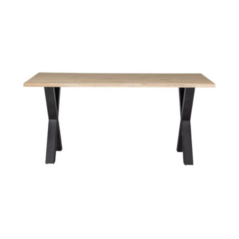 Combi-tablo Boomstamtafel eiken X-poot 180 cm