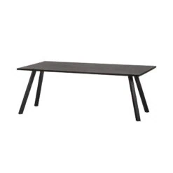 Combi-tablo Eettafel eiken Blacknight 4-poots 160 cm
