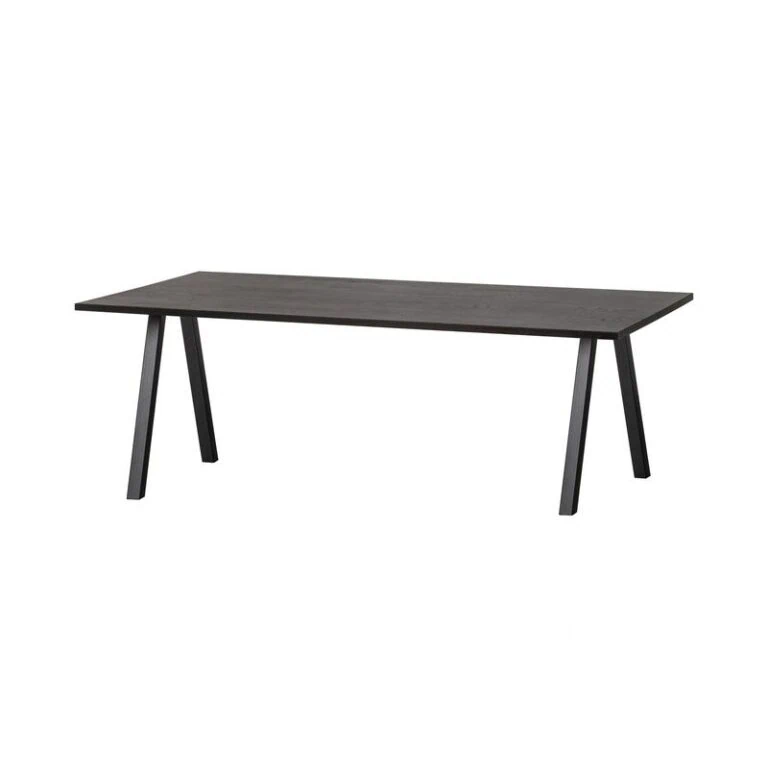 Combi-tablo Eettafel eiken Blacknight 4-poots 160 cm