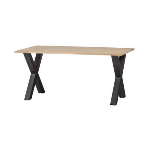 Combi-tablo Eettafel eiken X-poot 180 cm