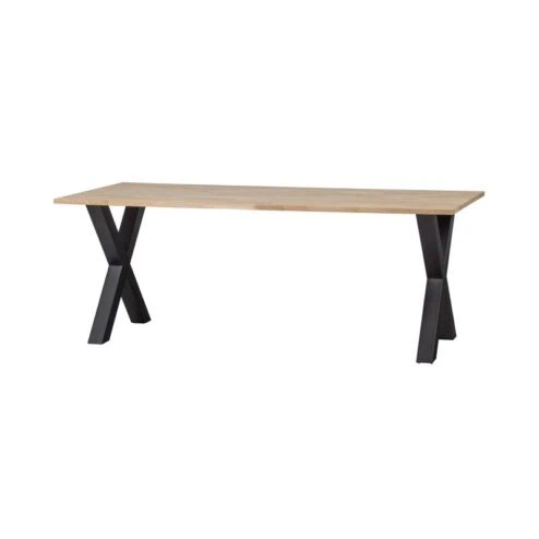 Combi-tablo Eettafel eiken X-poot 200 cm